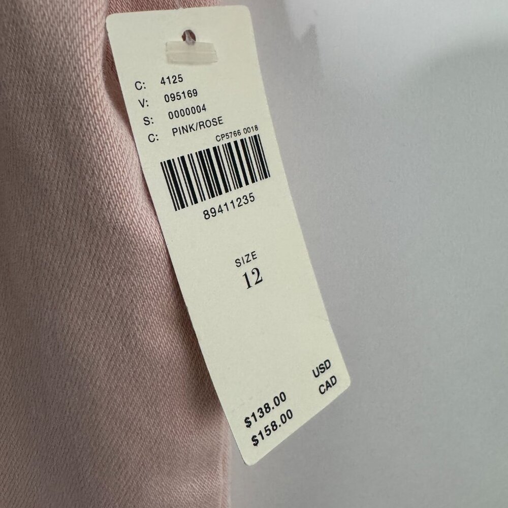 Pilcro Anthropologie Women’s Size 12 Pink Rose The Kit Utility Romper New - Picture 6 of 8